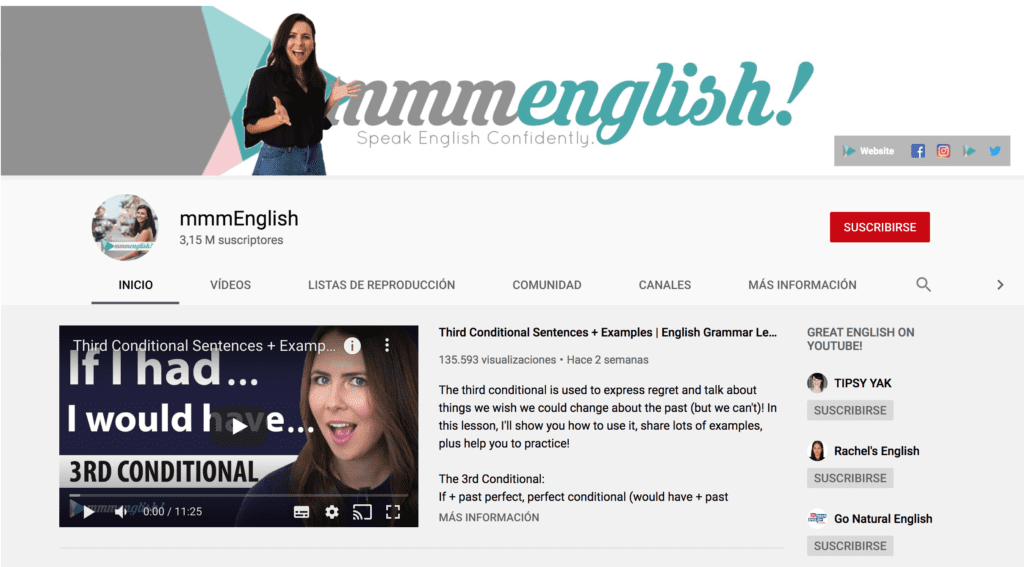los mejores videos de Youtube para aprender inglés