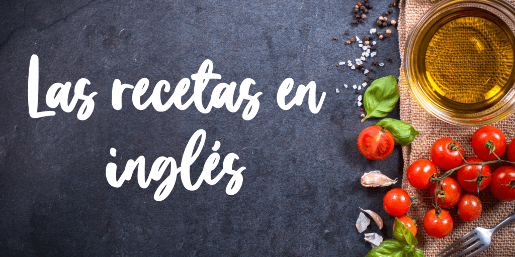 recetas en inglés